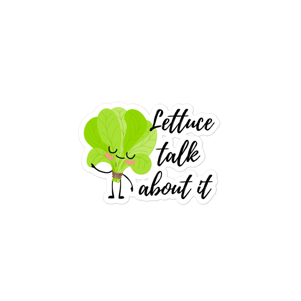 Lettuce Talk About It Sticker