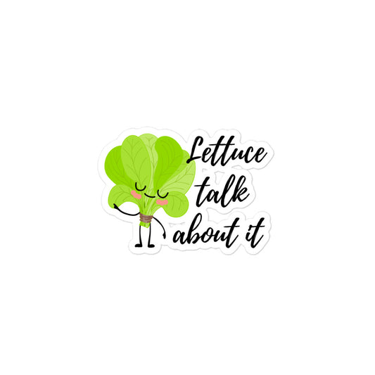 Lettuce Talk About It Sticker