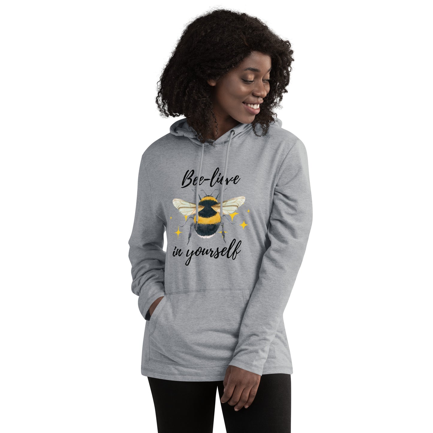 Bee-lieve Unisex Lightweight Hoodie